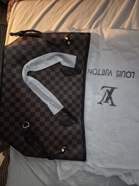 Louis Vuitton Brown Damier Canvas Tote Bag